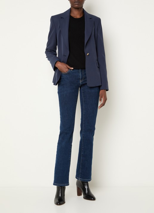 Pennyblack Labile blazer met klepzakken - voorkant 3 donkerblauw