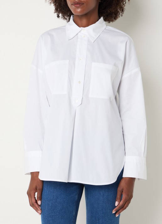 Pennyblack Macina blouse met borstzakken - detail 4 wit