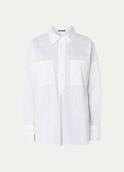 Pennyblack Macina blouse met borstzakken - voorkant 2 wit