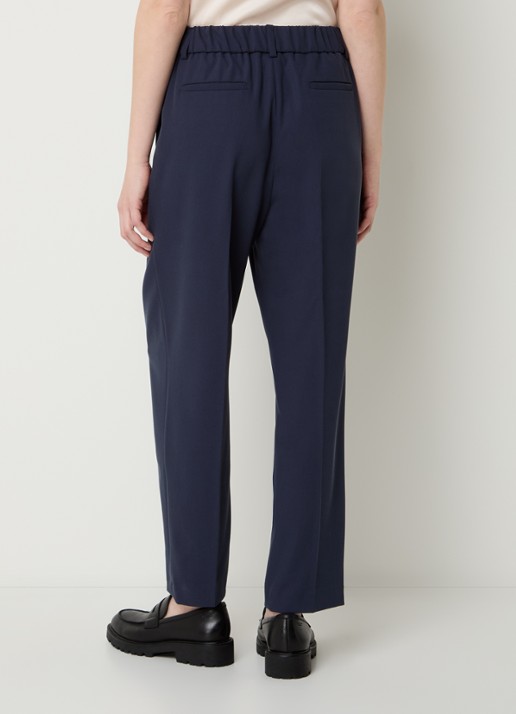 Pennyblack Madia high waist straight fit pantalon met steekzakken - achterkant 4 royalblauw
