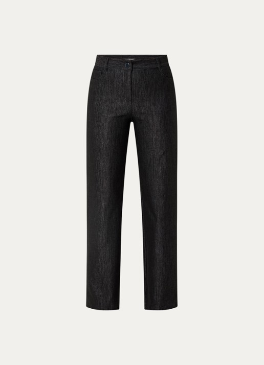 Pennyblack Ragtime high waist wide leg jeans met stretch - voorkant zwart