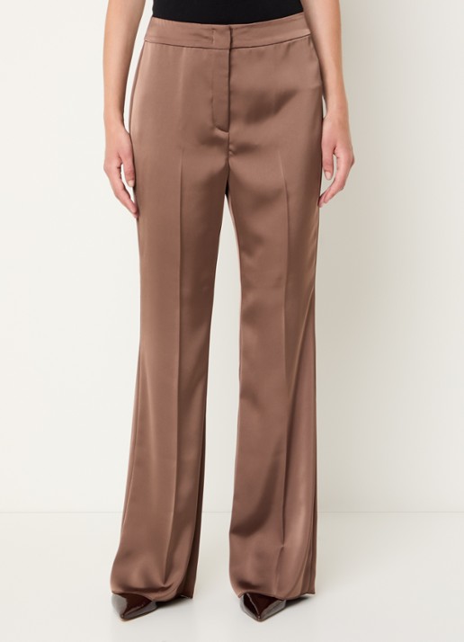 Pennyblack Rodano high waist straight fit pantalon van satijn