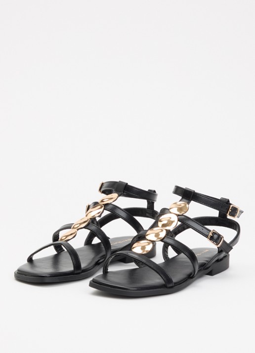 Pennyblack Sandaal met applicatie - detail 5 zwart