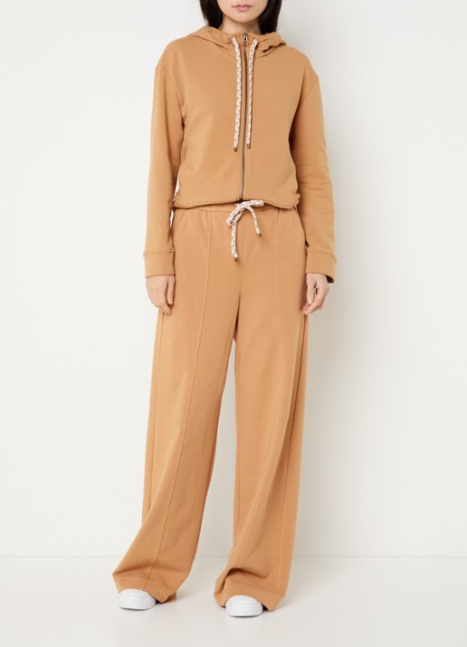 Pennyblack Sweatvest met capuchon - voorkant 3 camel
