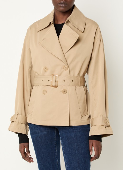 Pennyblack Talco double-breasted trenchcoat met ceintuur en steekzakken