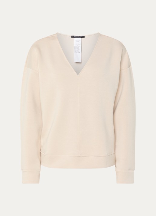 Pennyblack Top met V-hals - voorkant beige