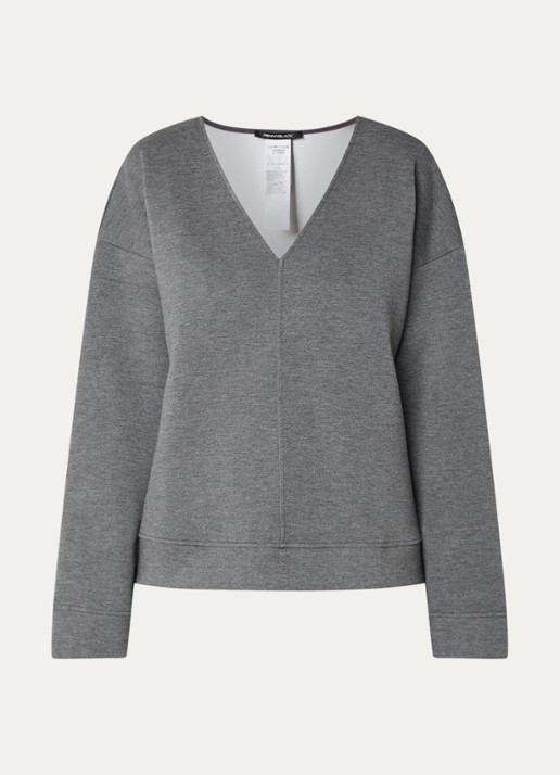 Pennyblack Top met V-hals - voorkant grijs