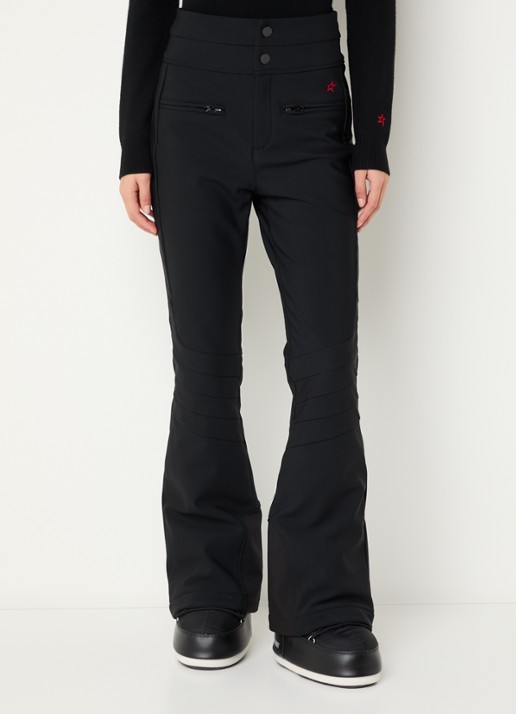 Perfect Moment Aurora high waist flared fit skibroek met ritszakken - detail 3 zwart