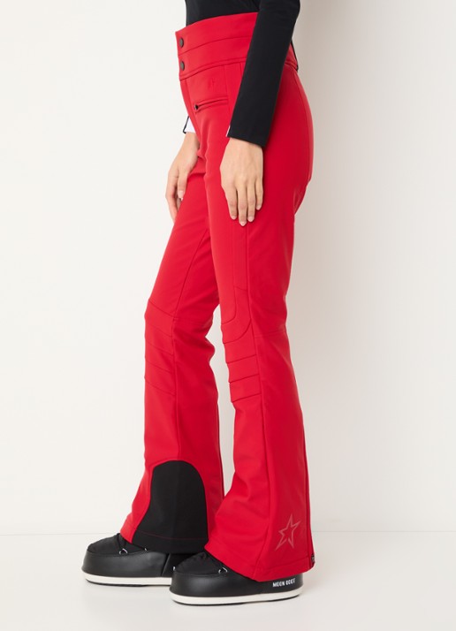 Perfect Moment Aurora high waist flared fit skibroek met ritszakken - detail 5 rood
