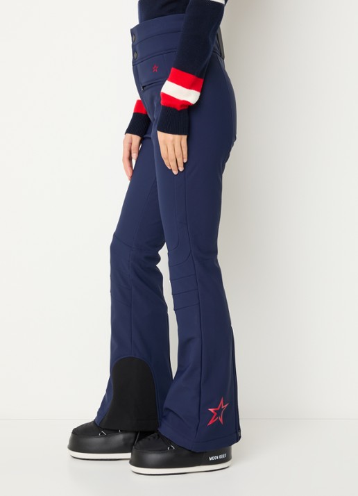Perfect Moment Aurora high waist flared fit skibroek met ritszakken - detail 5 donkerblauw