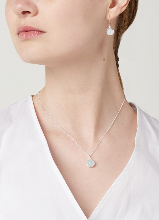 Pernille Corydon Aura fijne ketting van zilver - detail zilver