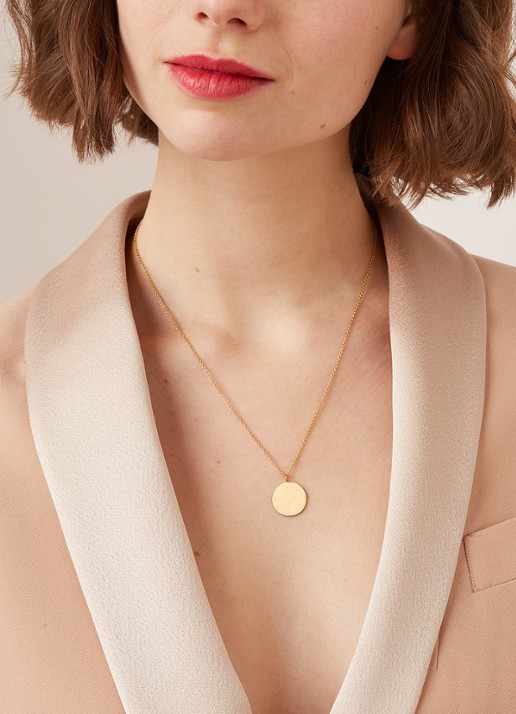 Pernille Corydon Coin ketting verguld - voorkant 2 goud