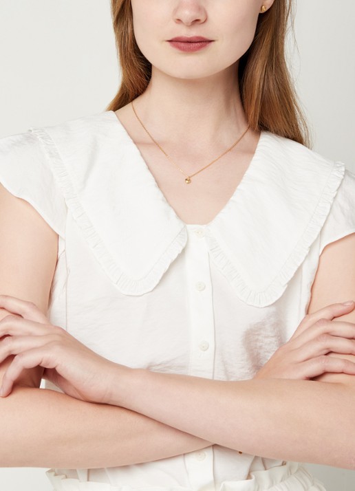 Pernille Corydon Love ketting verguld - voorkant 2 goud