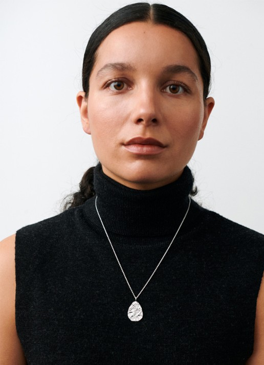 Pernille Corydon Nature ketting van zilver - voorkant 2 zilver