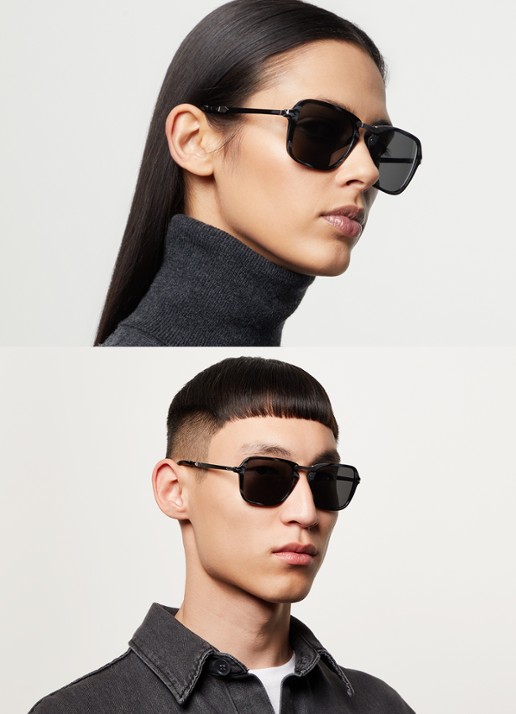 Persol Opvouwbare zonnebril gepolariseerd PO3330S  - voorkant 5 donkergrijs
