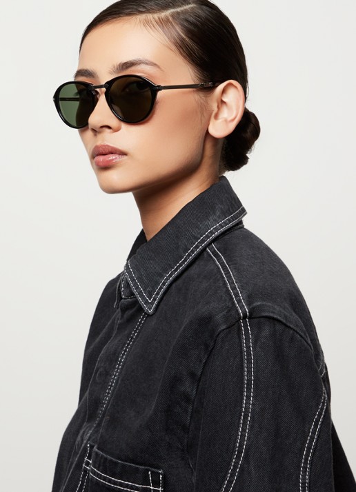 Persol PERSOL *PO3274S  BLK SHN GRN - voorkant 6 zwart
