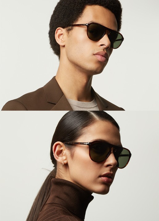 Persol Persol *PO3302S  TRT SHN GRN - voorkant 3 donkerbruin
