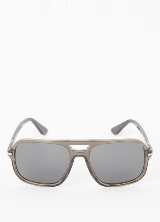 Persol Piloten zonnebril gepolariseerd PO3328S - detail 3 donkergrijs