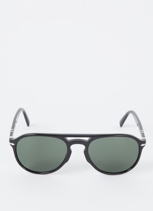 Persol Piloten zonnebril PO3235S - detail 3 zwart