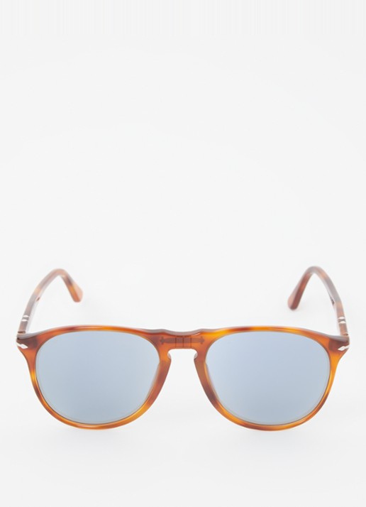 Persol Piloten zonnebril PO9649S - detail 3 roodbruin