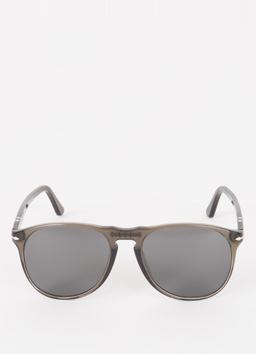 Persol Piloten zonnebril PO9649S - detail 3 donkergrijs