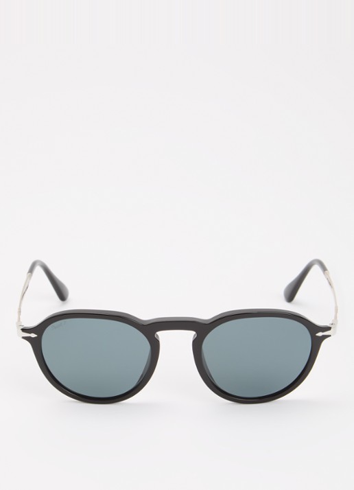 Persol Retro zonnebril gepolariseerd P03383S - detail zwart