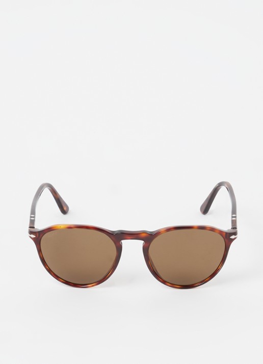 Persol Retro zonnebril gepolariseerd PO3286S - voorkant 4 bruin