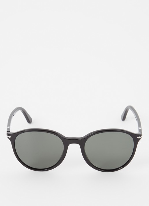Persol Retro zonnebril gepolariseerd PO3350S  - detail 2 zwart