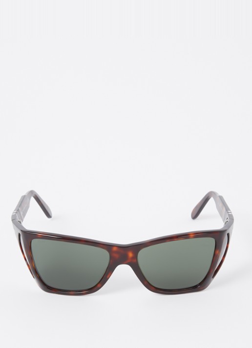 Persol Wayfarer zonnebril PO0009 - detail 2 donkerbruin