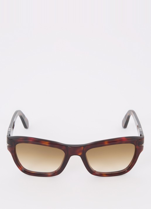 Persol Wayfarer zonnebril PO0091S  - detail 2 donkerbruin