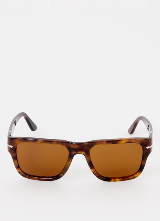 Persol Wayfarer zonnebril PO3348S - detail 2 bruin