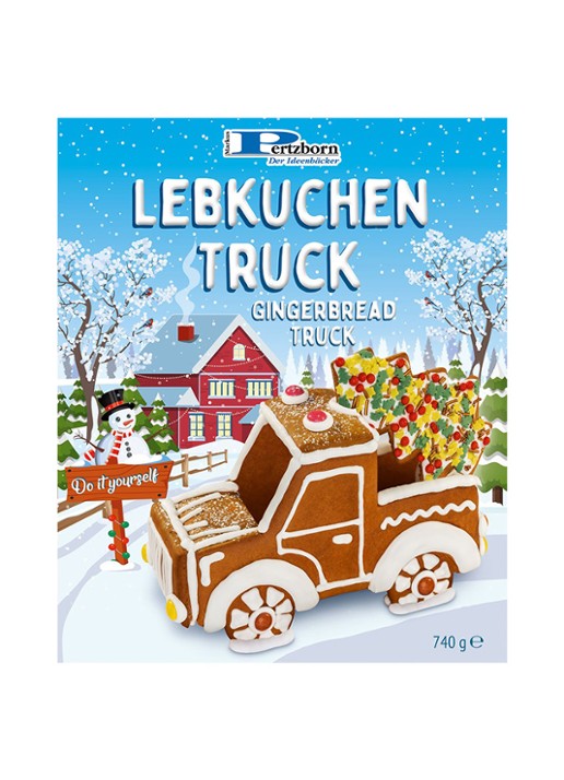 Pertzborn Do It Yourself gingerbread Truck 740 gram - voorkant undefined
