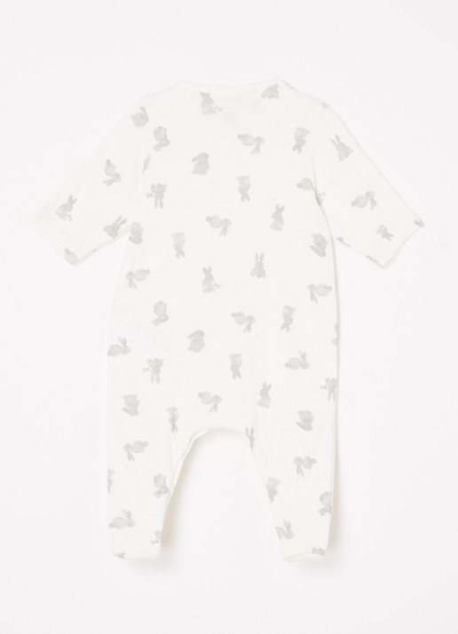 Petit Bateau Babypak met print  - achterkant 2 gebroken wit