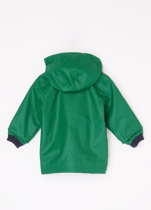 Petit Bateau Cire babyjas met capuchon - achterkant groen
