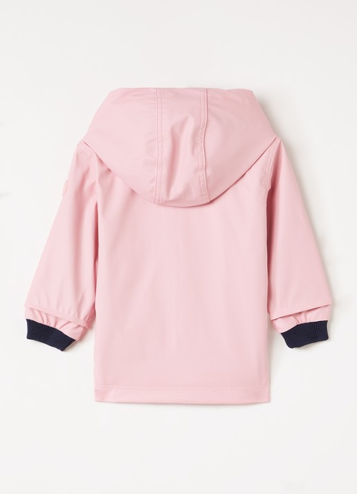 Petit Bateau Regenjas met capuchon - achterkant roze