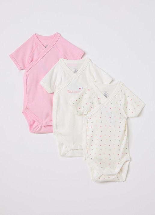 Petit Bateau Romper in giftbox 3-delig