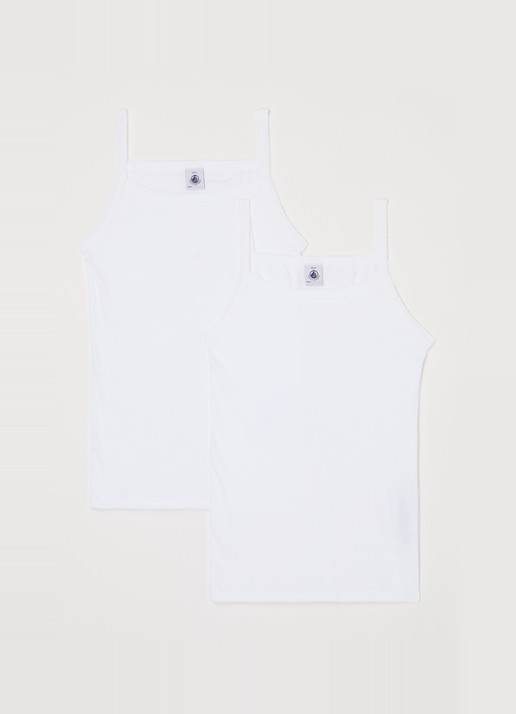 Petit Bateau Singlet van katoen in 2-pack
