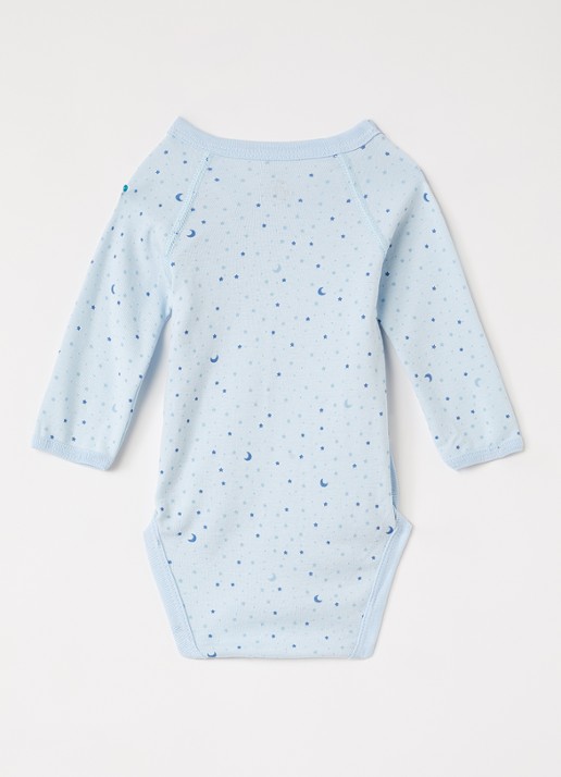 Petit Bateau Ster romper 3-delig - voorkant 2 blauw