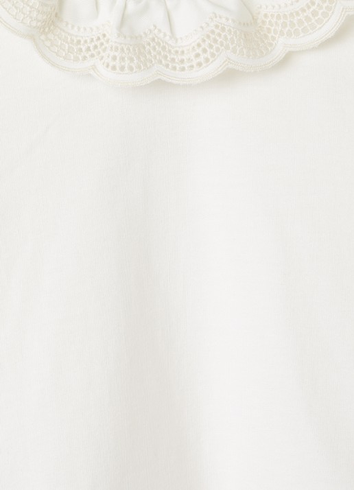 Petit Bateau T-shirt met kraag - detail 3 beige