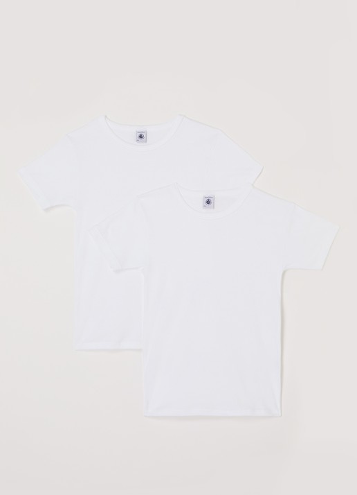 Petit Bateau T-shirt met ronde hals in 2-pack