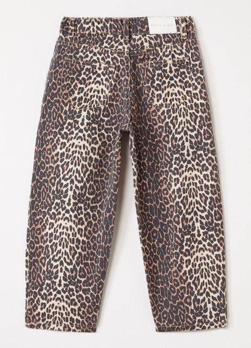 Petit Blush Balloon fit jeans met lichte wassing - achterkant 5 bruin