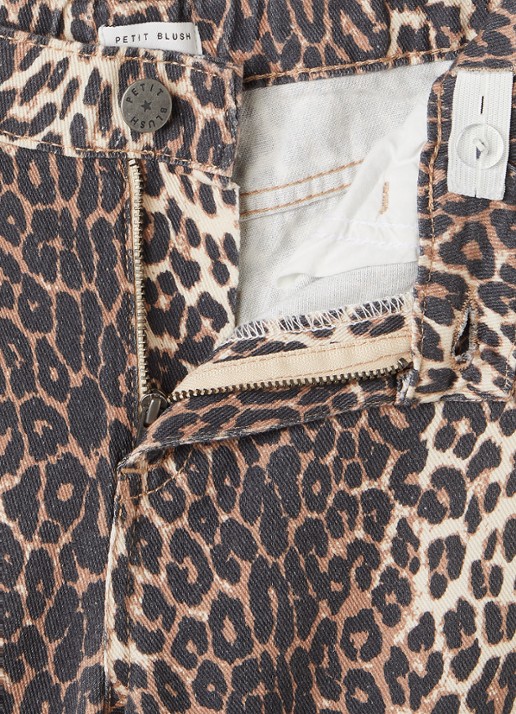 Petit Blush Balloon fit jeans met lichte wassing - detail 3 bruin