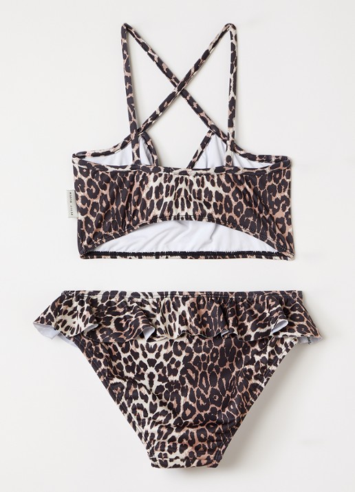 Petit Blush Bikiniset met panterprint - achterkant 4 zwart