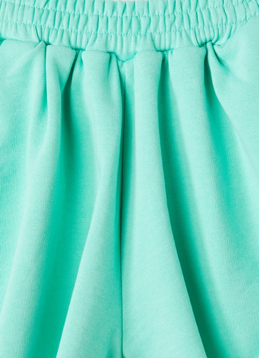 Petit Blush Loose fit korte joggingbroek met steekzakken - detail 3 mint