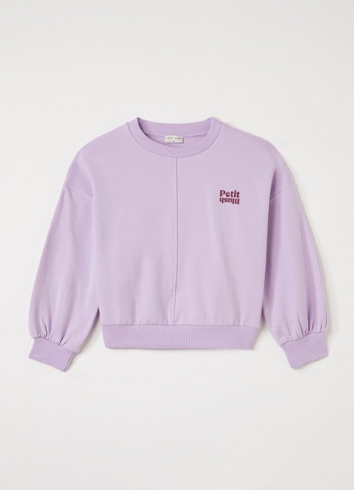 Petit Blush Luca sweater met logo