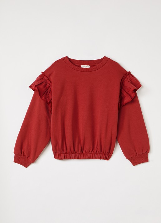 Petit Blush Sweater met ruches