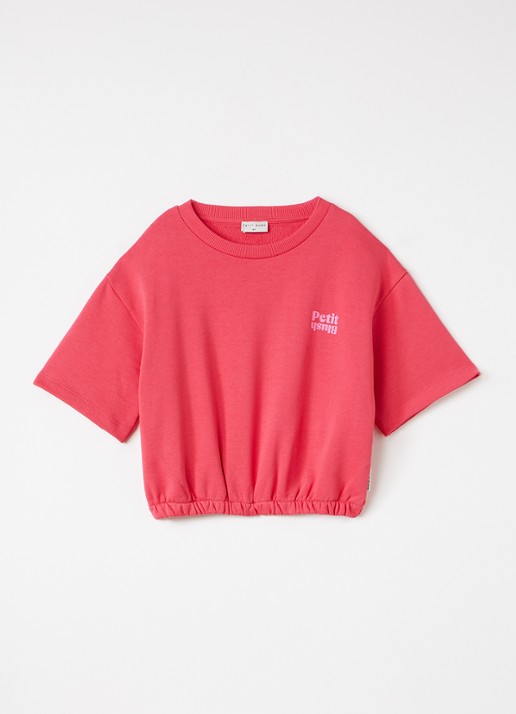 Petit Blush T-shirt met elastische band