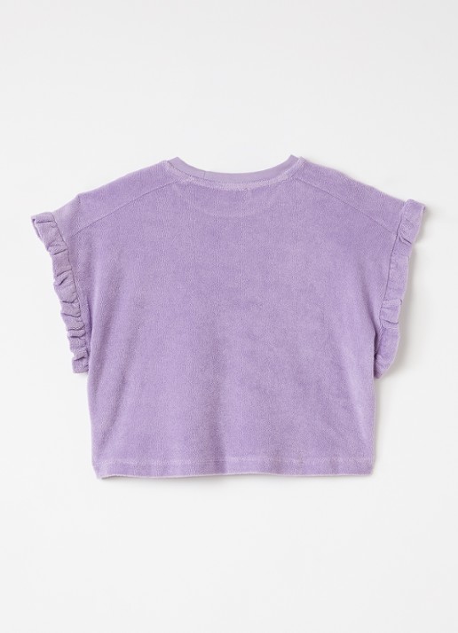 Petit Blush Top van badstof - achterkant 3 lila