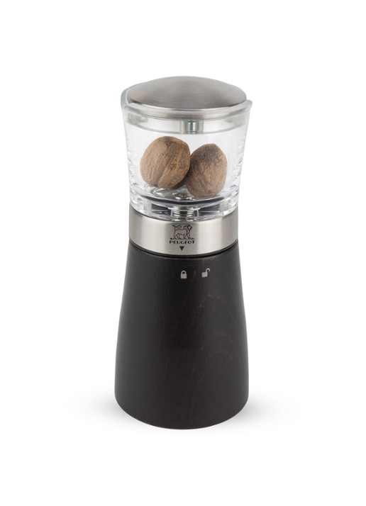 Peugeot Madras nootmuskaatmolen 15 cm - voorkant zwart