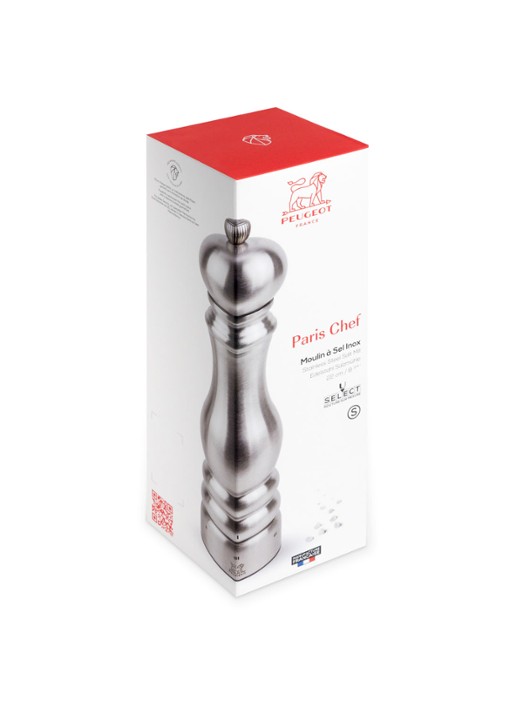 Peugeot Paris Chef zoutmolen 22 cm - detail 3 zilver